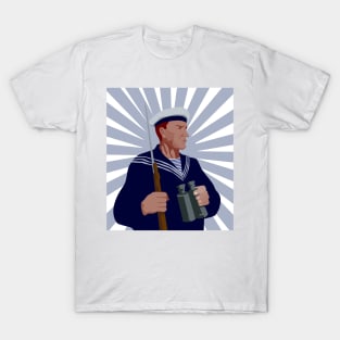 American Sailor Binoculars Retro T-Shirt